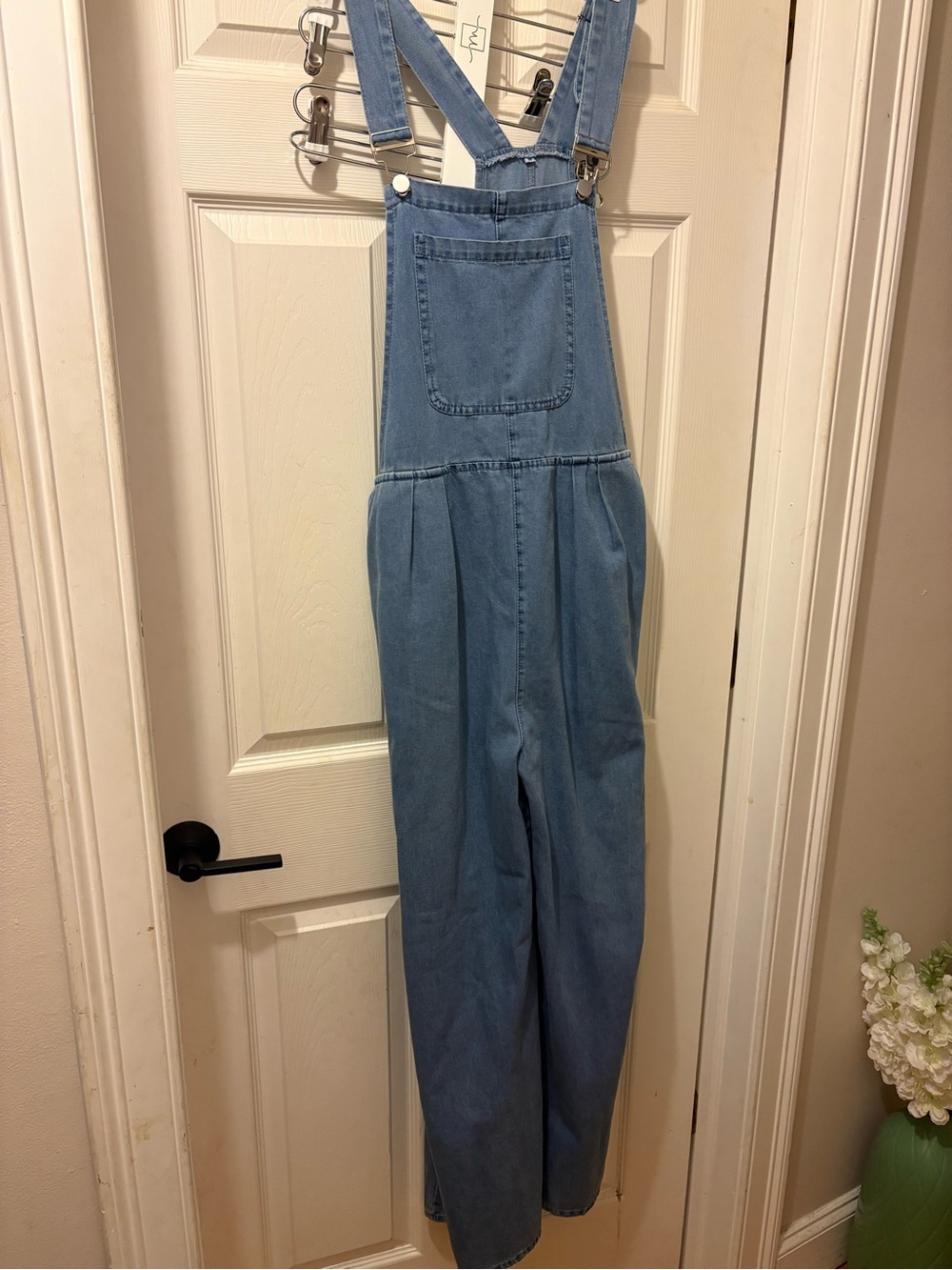 Denim wideleg Overalls Jumpsuit - Light Blue Women Jeans